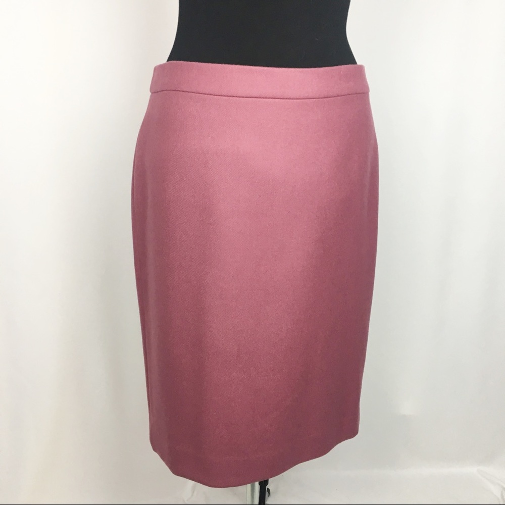 J. Crew Mauve Pink 💯% Wool No. 2 Pencil Skirt